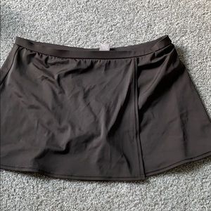 Brown swim skirt